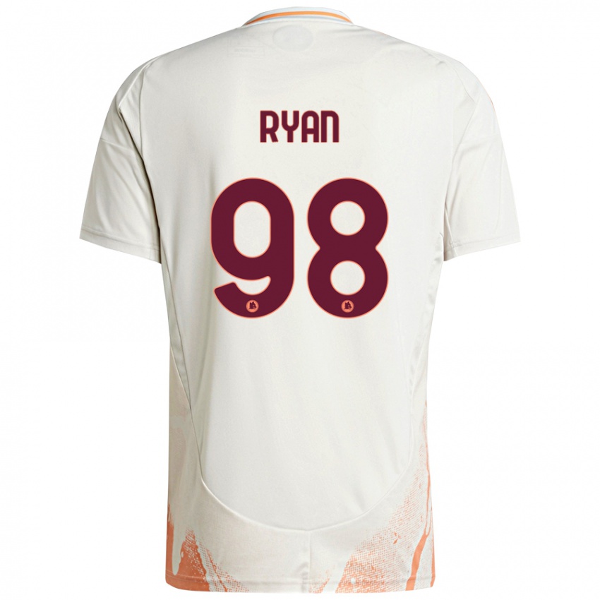 Niño Camiseta Mathew Ryan #98 Crema Blanco Naranja 2ª Equipación 2024/25 La Camisa México