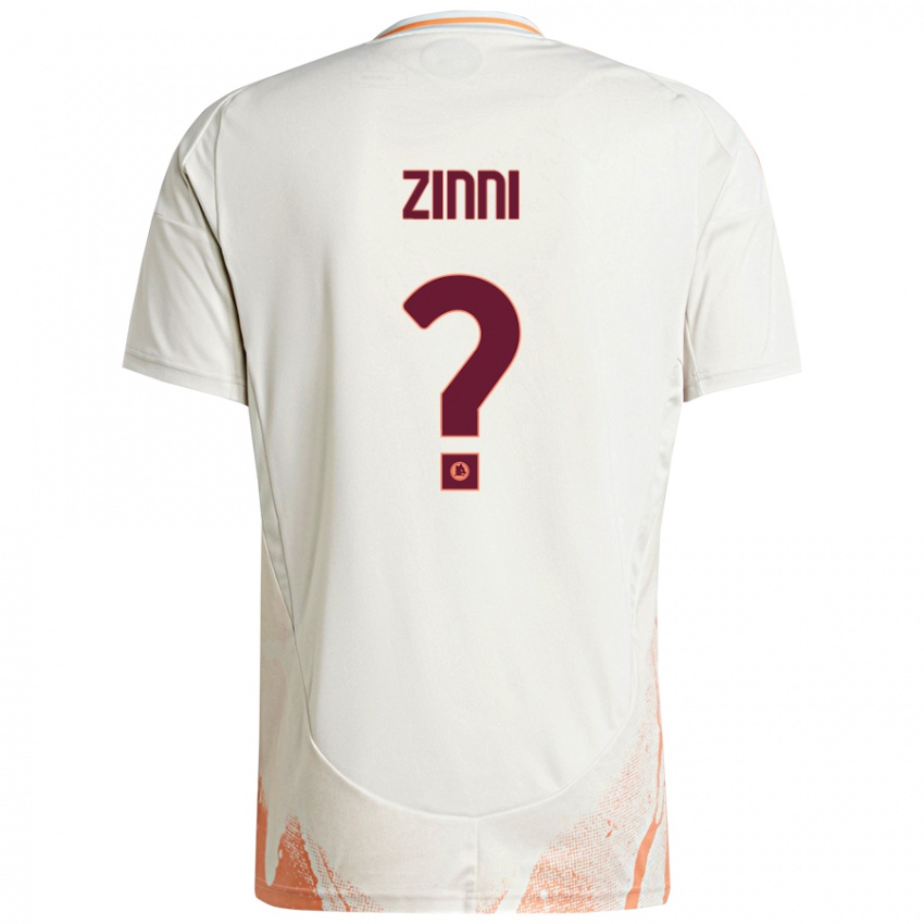 Niño Camiseta Raul Zinni #0 Crema Blanco Naranja 2ª Equipación 2024/25 La Camisa México