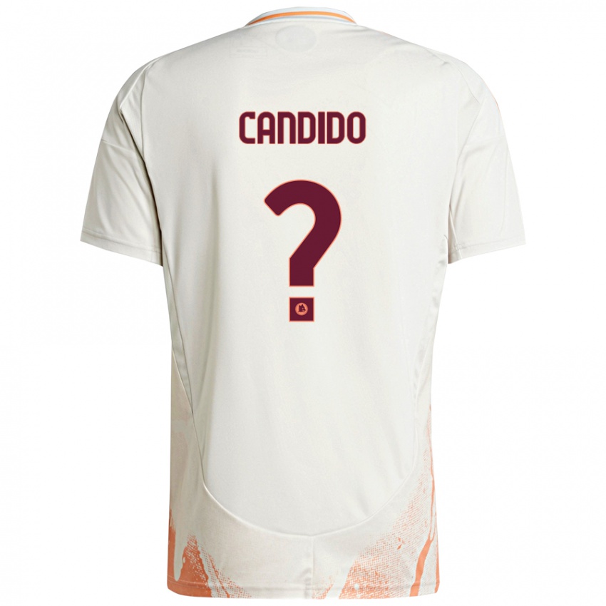 Niño Camiseta Gabriele Candido #0 Crema Blanco Naranja 2ª Equipación 2024/25 La Camisa México