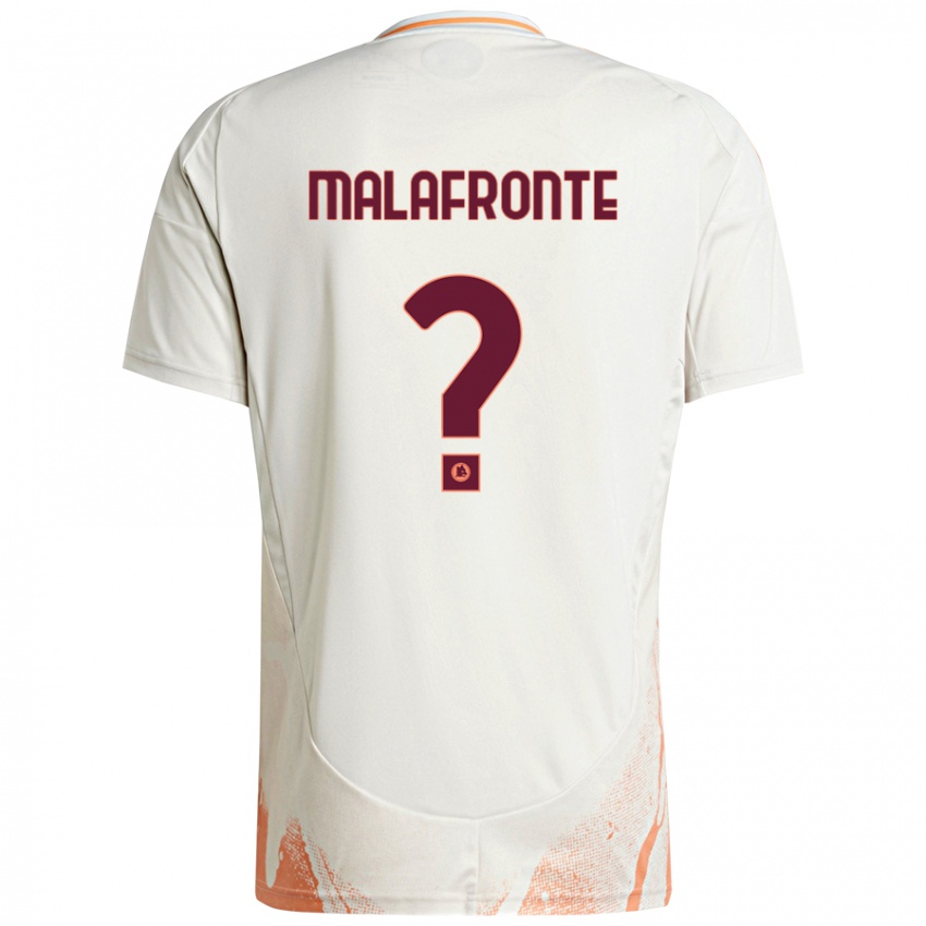 Niño Camiseta Matteo Malafronte #0 Crema Blanco Naranja 2ª Equipación 2024/25 La Camisa México