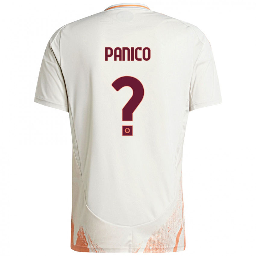 Niño Camiseta Francesco Panico #0 Crema Blanco Naranja 2ª Equipación 2024/25 La Camisa México