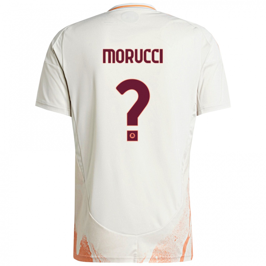 Niño Camiseta Edoardo Morucci #0 Crema Blanco Naranja 2ª Equipación 2024/25 La Camisa México