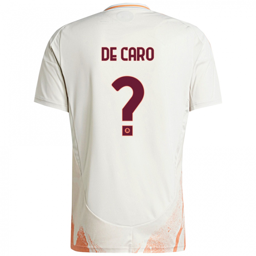 Niño Camiseta Lorenzo De Caro #0 Crema Blanco Naranja 2ª Equipación 2024/25 La Camisa México