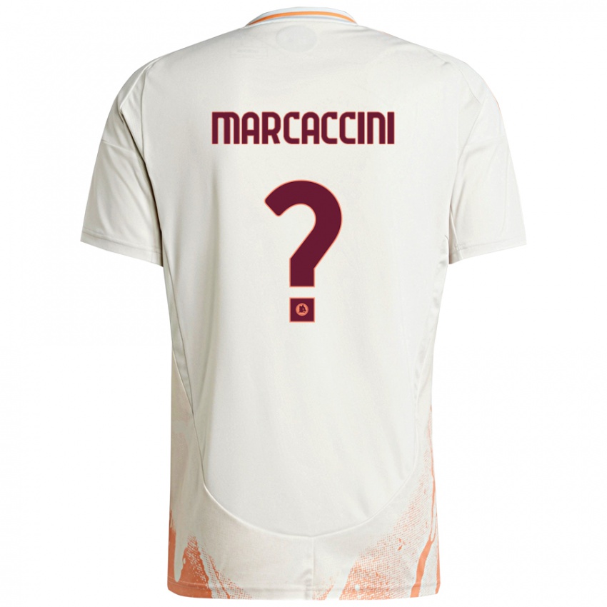 Niño Camiseta Alessio Marcaccini #0 Crema Blanco Naranja 2ª Equipación 2024/25 La Camisa México