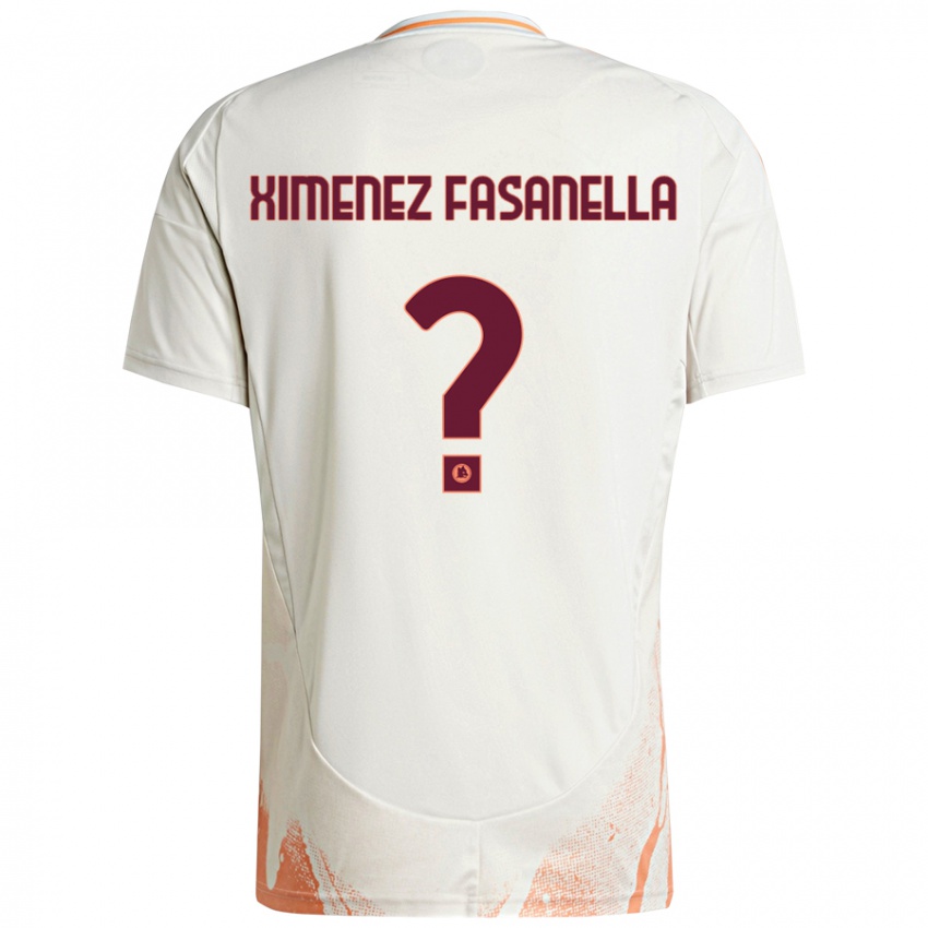 Niño Camiseta Rafael Ximenez Fasanella #0 Crema Blanco Naranja 2ª Equipación 2024/25 La Camisa México