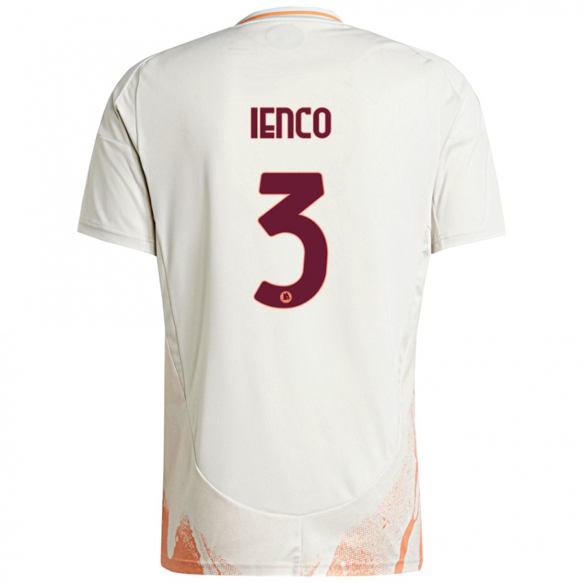 Niño Camiseta Simone Ienco #3 Crema Blanco Naranja 2ª Equipación 2024/25 La Camisa México