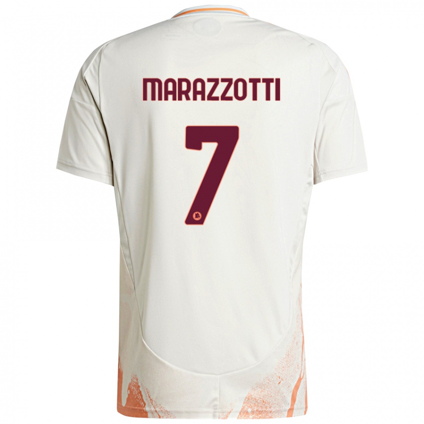 Niño Camiseta Fabrizio Marazzotti #7 Crema Blanco Naranja 2ª Equipación 2024/25 La Camisa México