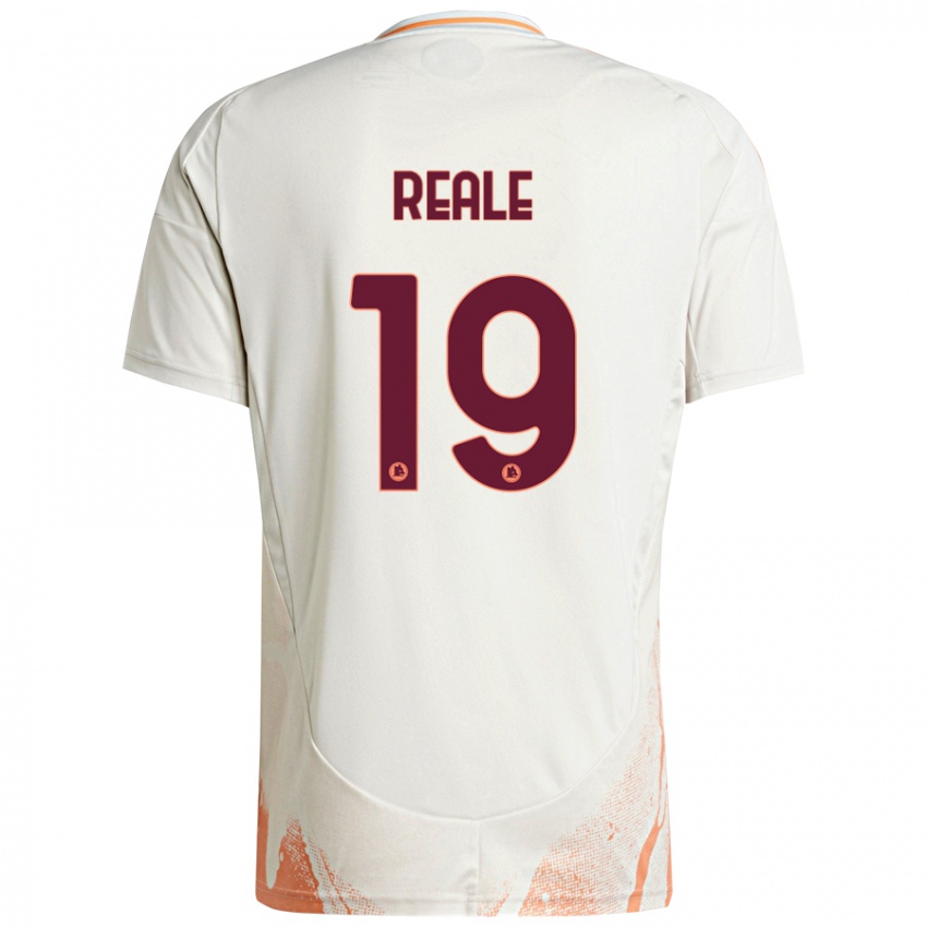 Niño Camiseta Filippo Reale #19 Crema Blanco Naranja 2ª Equipación 2024/25 La Camisa México