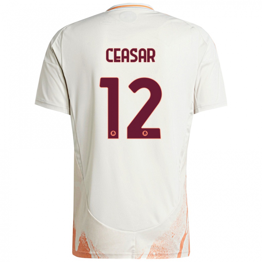 Niño Camiseta Camelia Ceasar #12 Crema Blanco Naranja 2ª Equipación 2024/25 La Camisa México