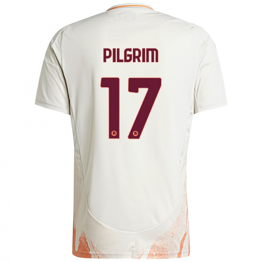 Niño Camiseta Alayah Pilgrim #17 Crema Blanco Naranja 2ª Equipación 2024/25 La Camisa México