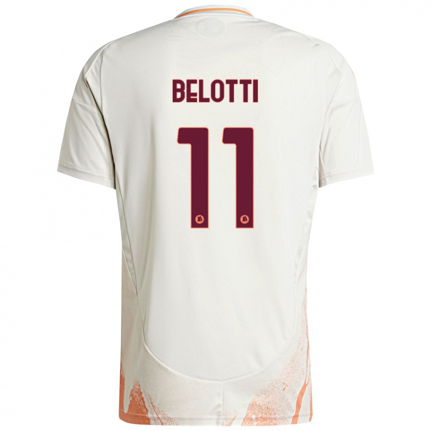 Niño Camiseta Andrea Belotti #11 Crema Blanco Naranja 2ª Equipación 2024/25 La Camisa México