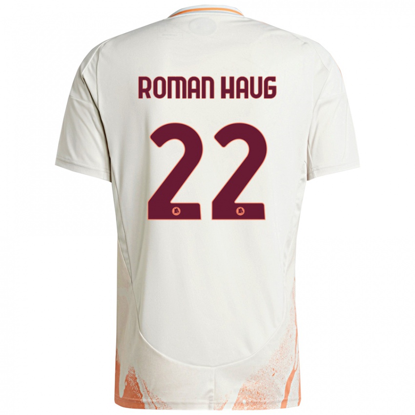 Niño Camiseta Sophie Roman Haug #22 Crema Blanco Naranja 2ª Equipación 2024/25 La Camisa México