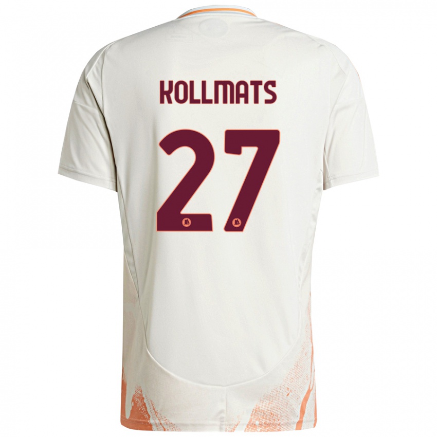 Niño Camiseta Beata Kollmats #27 Crema Blanco Naranja 2ª Equipación 2024/25 La Camisa México