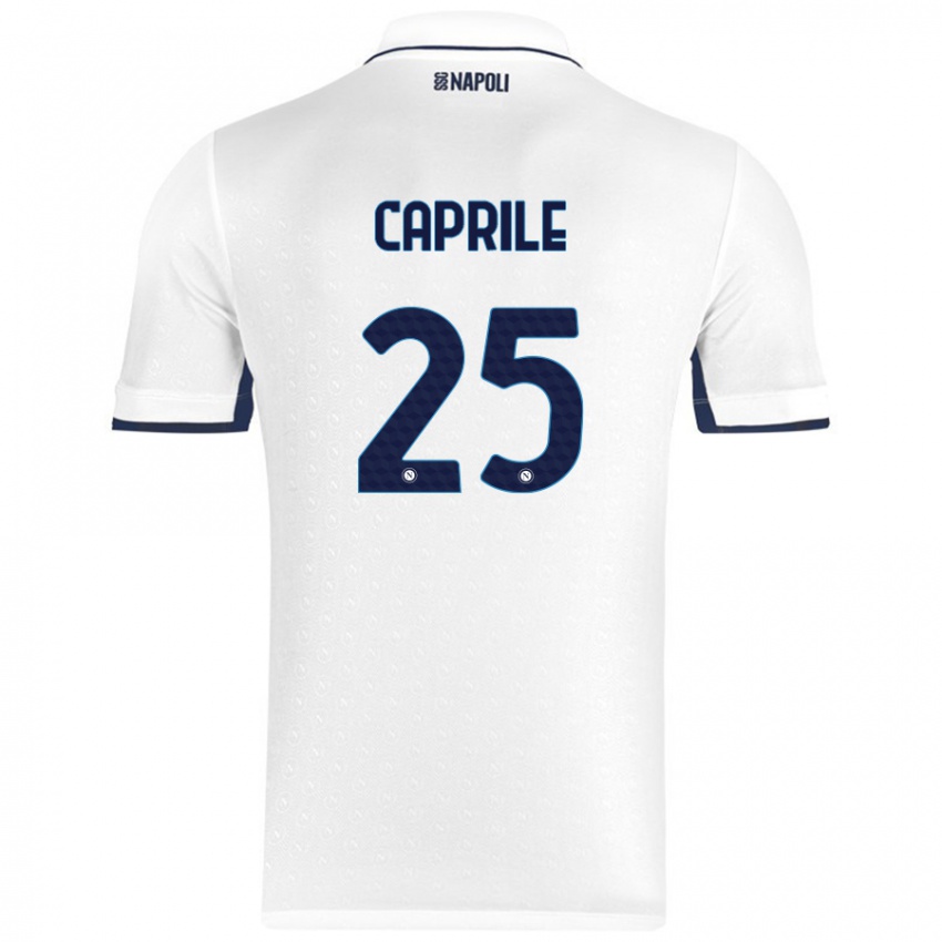 Niño Camiseta Elia Caprile #25 Blanco Azul Real 2ª Equipación 2024/25 La Camisa México