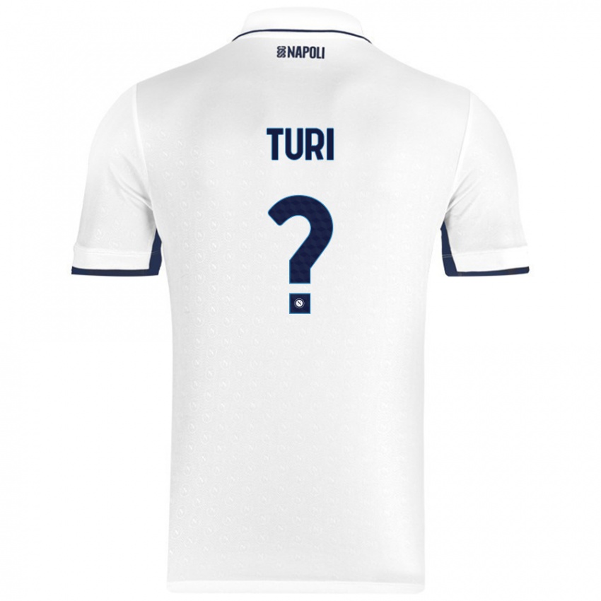 Niño Camiseta Claudio Turi #0 Blanco Azul Real 2ª Equipación 2024/25 La Camisa México