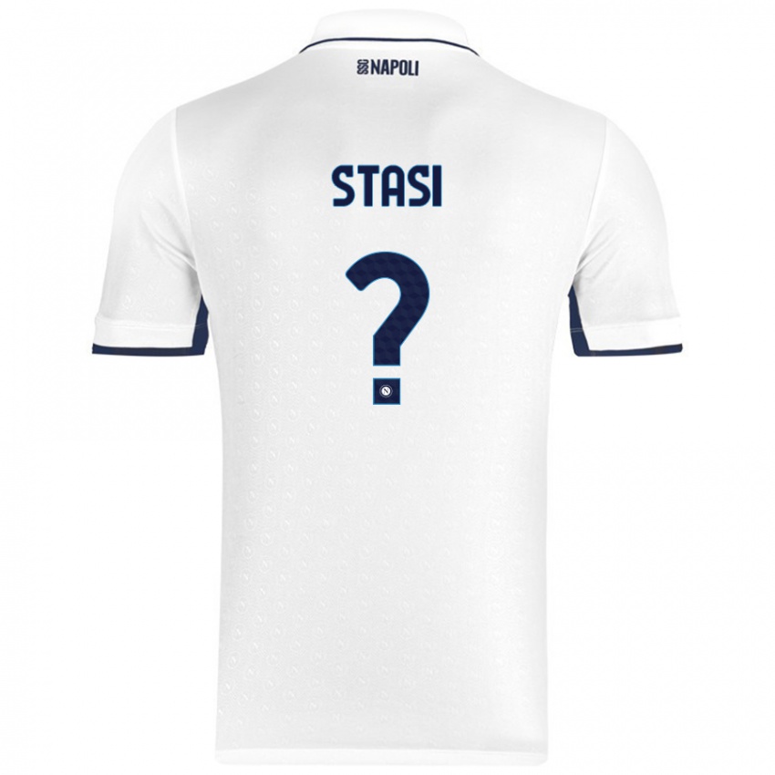 Niño Camiseta Pasquale Stasi #0 Blanco Azul Real 2ª Equipación 2024/25 La Camisa México