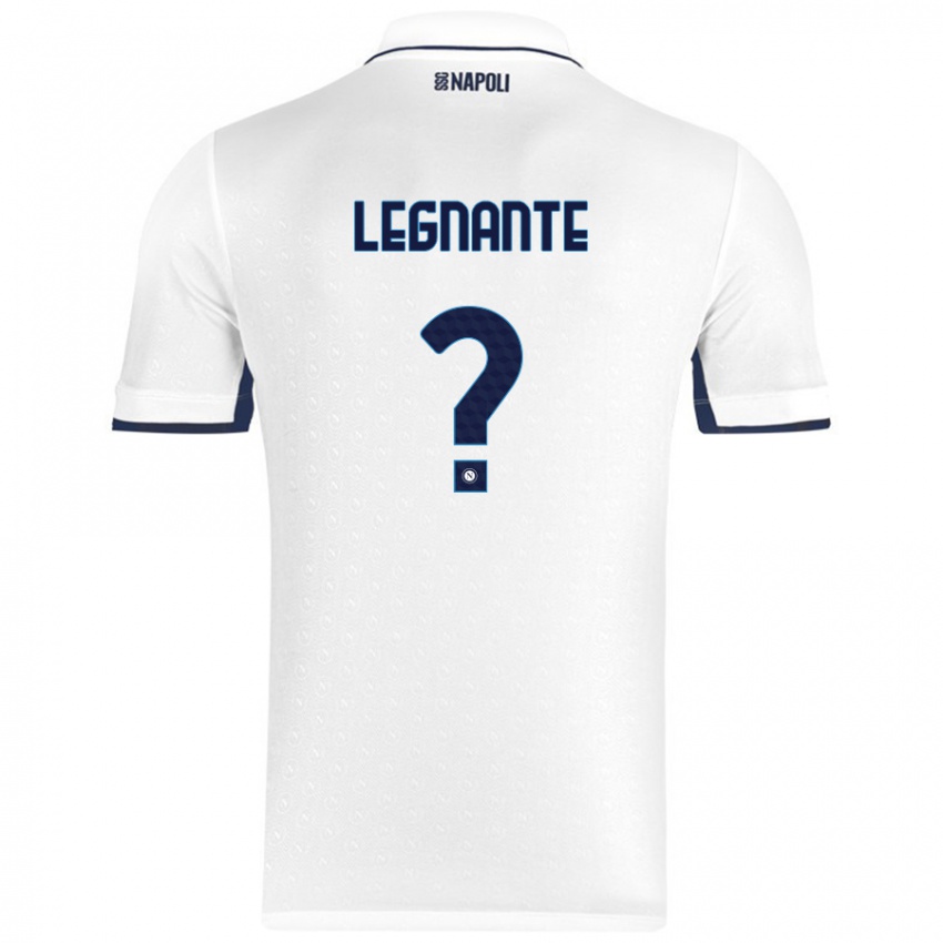 Niño Camiseta Manuel Legnante #0 Blanco Azul Real 2ª Equipación 2024/25 La Camisa México