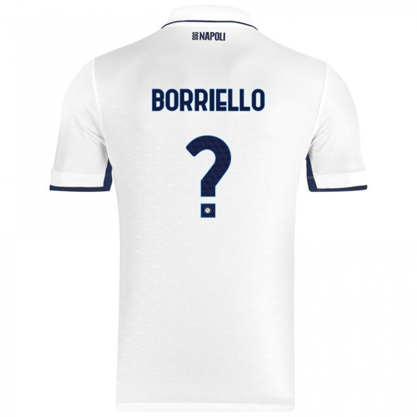 Niño Camiseta Salvatore Borriello #0 Blanco Azul Real 2ª Equipación 2024/25 La Camisa México