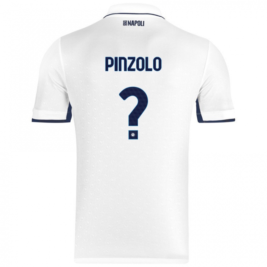 Niño Camiseta Giandiego Pinzolo #0 Blanco Azul Real 2ª Equipación 2024/25 La Camisa México