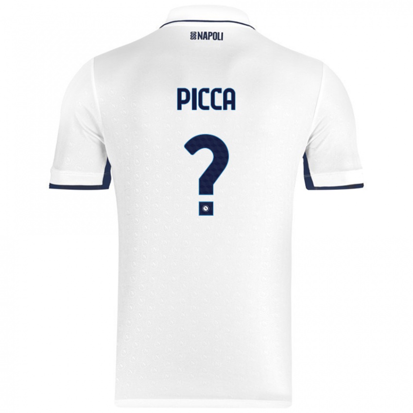 Niño Camiseta Luigi Picca #0 Blanco Azul Real 2ª Equipación 2024/25 La Camisa México