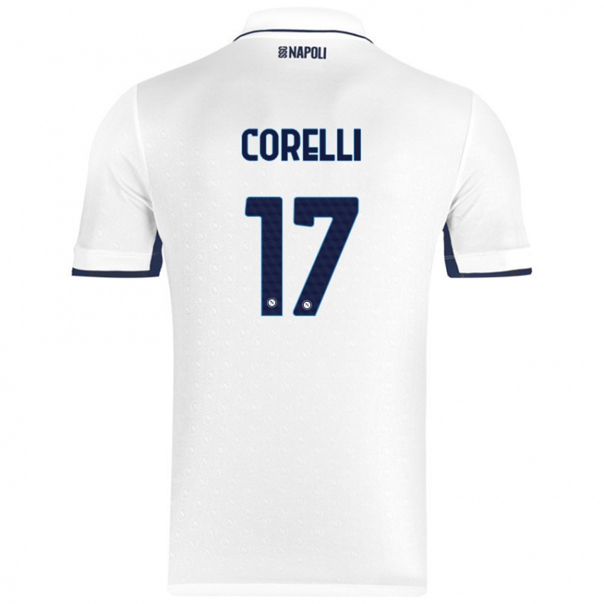 Niño Camiseta Alice Corelli #17 Blanco Azul Real 2ª Equipación 2024/25 La Camisa México