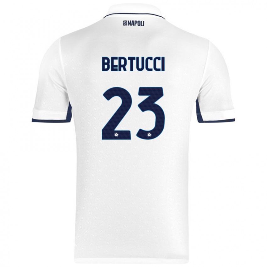 Niño Camiseta Sofia Bertucci #23 Blanco Azul Real 2ª Equipación 2024/25 La Camisa México