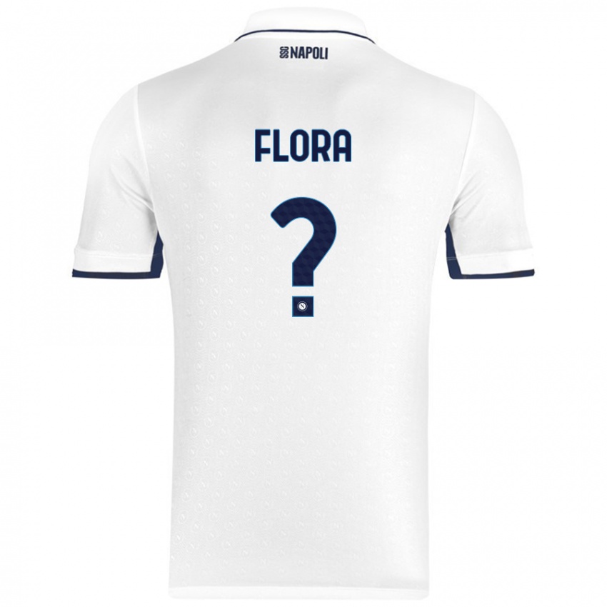 Niño Camiseta Massimiliano Flora #0 Blanco Azul Real 2ª Equipación 2024/25 La Camisa México