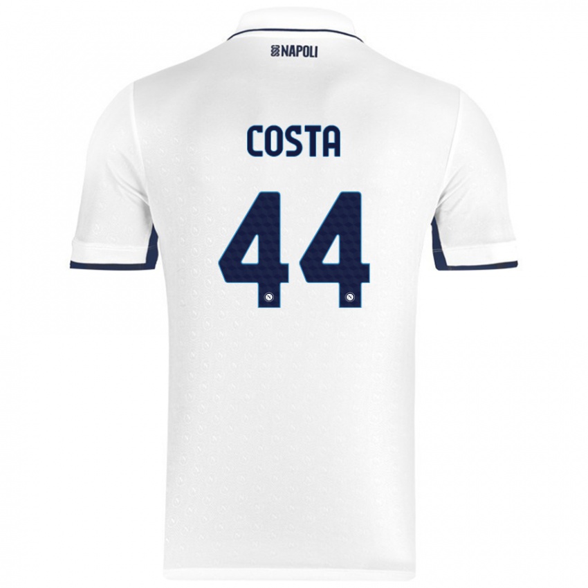 Niño Camiseta Filippo Costa #44 Blanco Azul Real 2ª Equipación 2024/25 La Camisa México