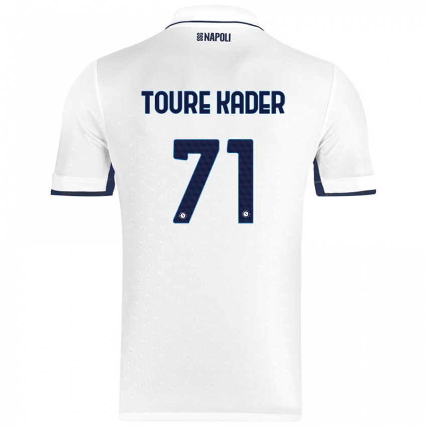 Niño Camiseta Aziz Toure Kader #71 Blanco Azul Real 2ª Equipación 2024/25 La Camisa México