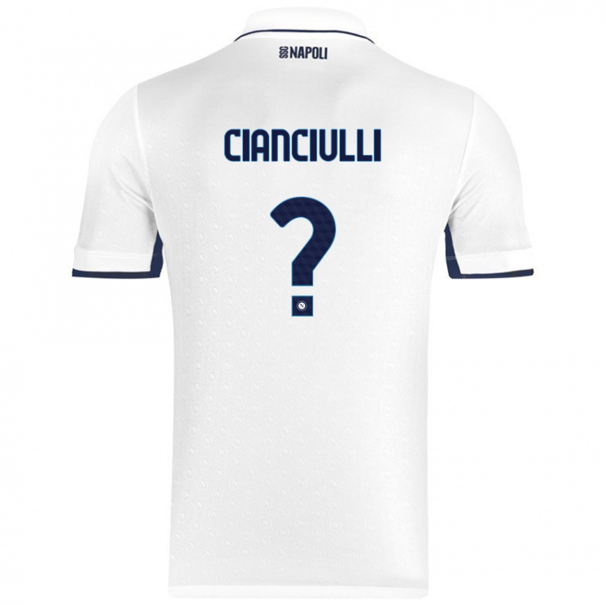 Niño Camiseta Antonio Cianciulli #0 Blanco Azul Real 2ª Equipación 2024/25 La Camisa México