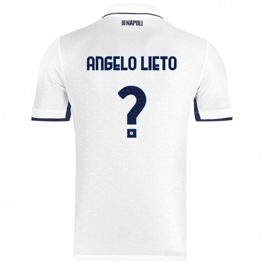 Niño Camiseta Angelo Lieto #0 Blanco Azul Real 2ª Equipación 2024/25 La Camisa México