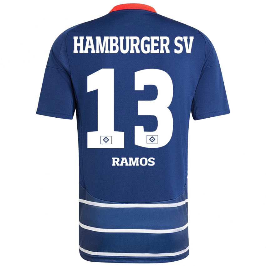 Niño Camiseta Guilherme Ramos #13 Azul Oscuro 2ª Equipación 2024/25 La Camisa México