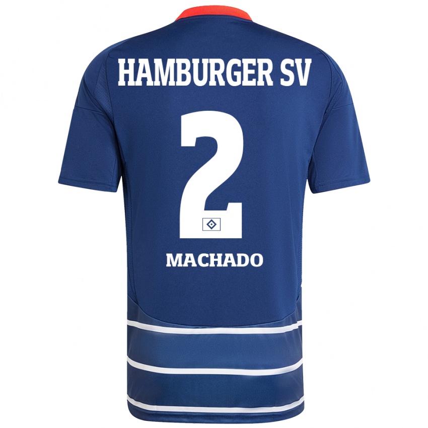 Niño Camiseta Kilian Hölscher Machado #2 Azul Oscuro 2ª Equipación 2024/25 La Camisa México