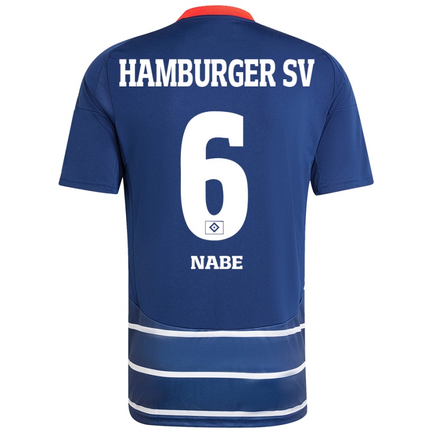 Niño Camiseta Jamal Nabe #6 Azul Oscuro 2ª Equipación 2024/25 La Camisa México