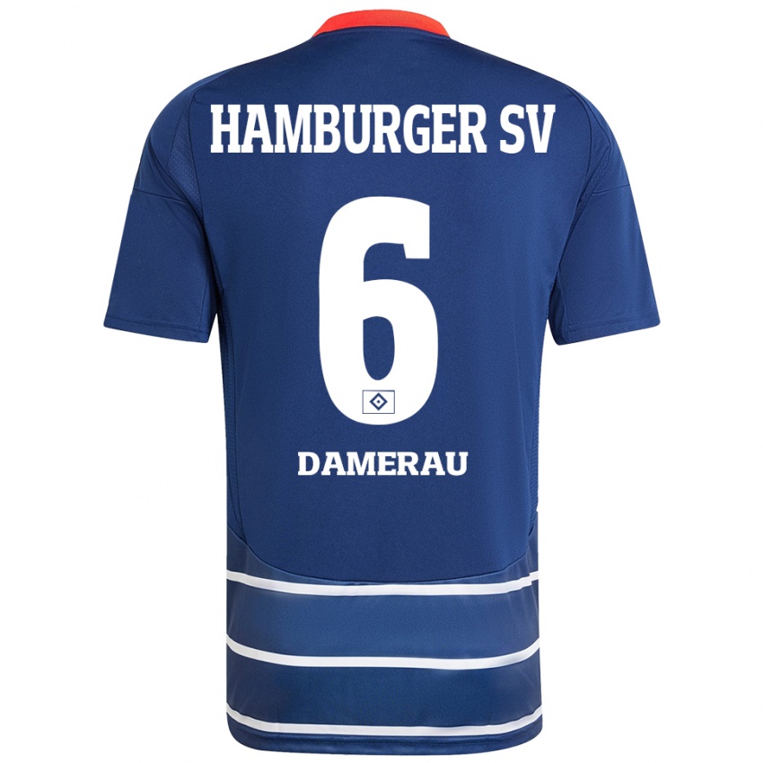 Niño Camiseta Alexander Werner Damerau #6 Azul Oscuro 2ª Equipación 2024/25 La Camisa México