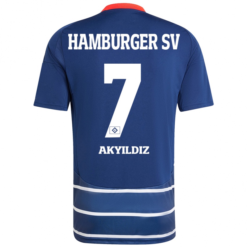 Niño Camiseta Liam Akyildiz #7 Azul Oscuro 2ª Equipación 2024/25 La Camisa México