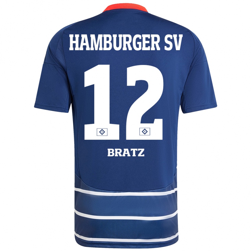 Niño Camiseta Julian Brätz #12 Azul Oscuro 2ª Equipación 2024/25 La Camisa México