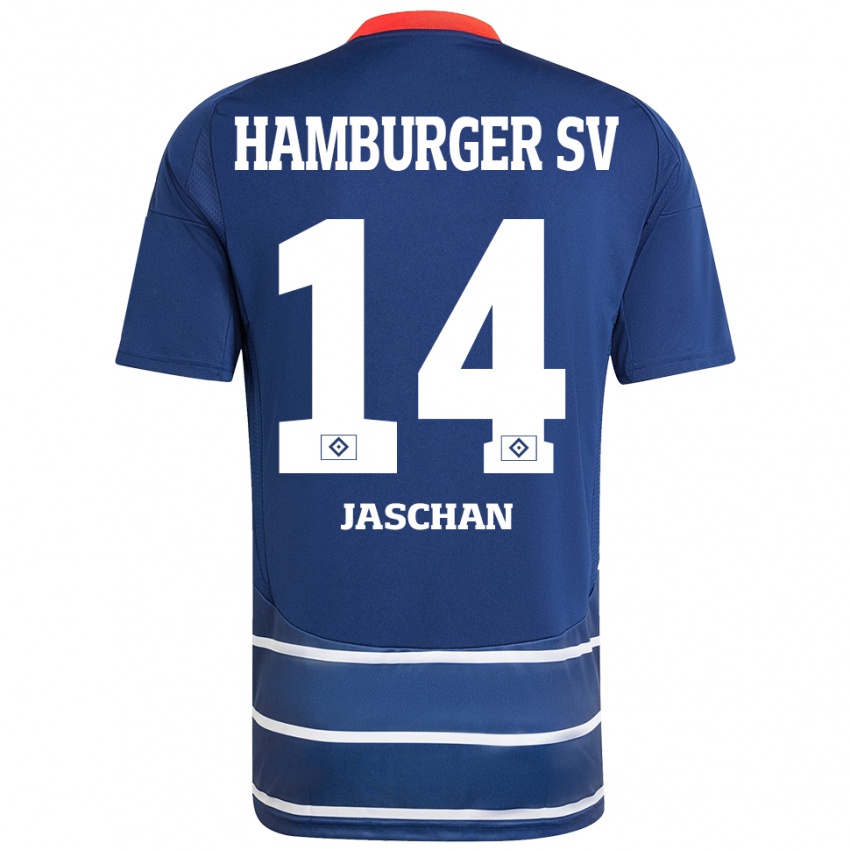 Niño Camiseta Endrik Jaschan #14 Azul Oscuro 2ª Equipación 2024/25 La Camisa México