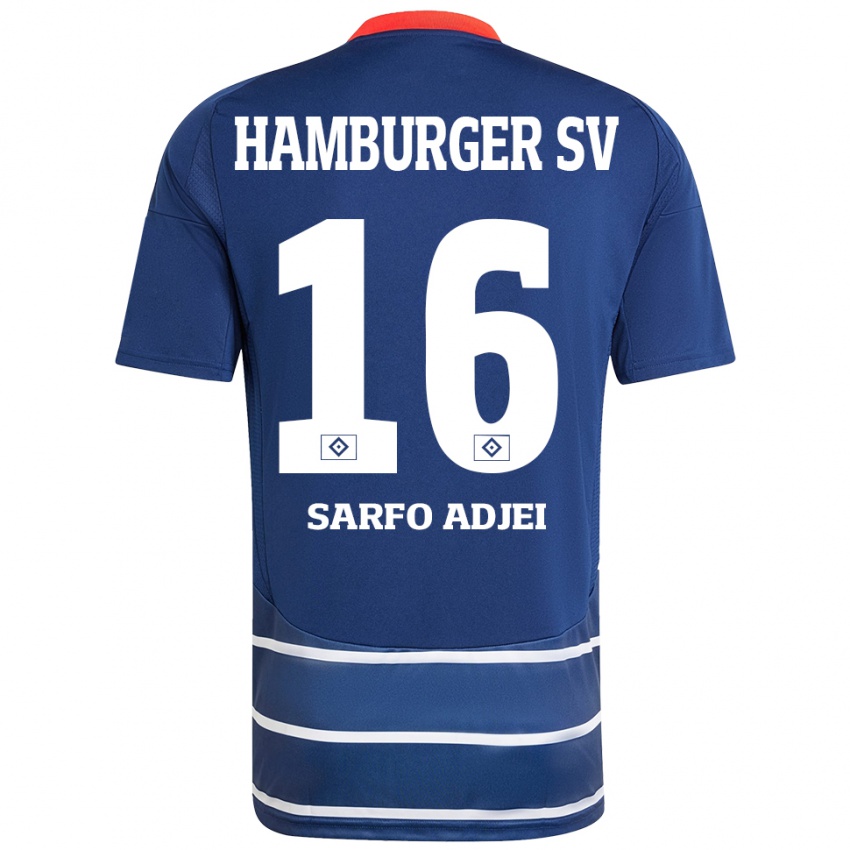 Niño Camiseta Maximilian Sarfo-Adjei #16 Azul Oscuro 2ª Equipación 2024/25 La Camisa México