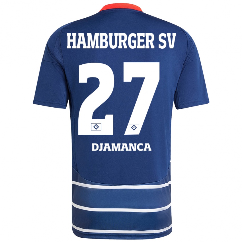 Niño Camiseta Ismaila Djamanca #27 Azul Oscuro 2ª Equipación 2024/25 La Camisa México