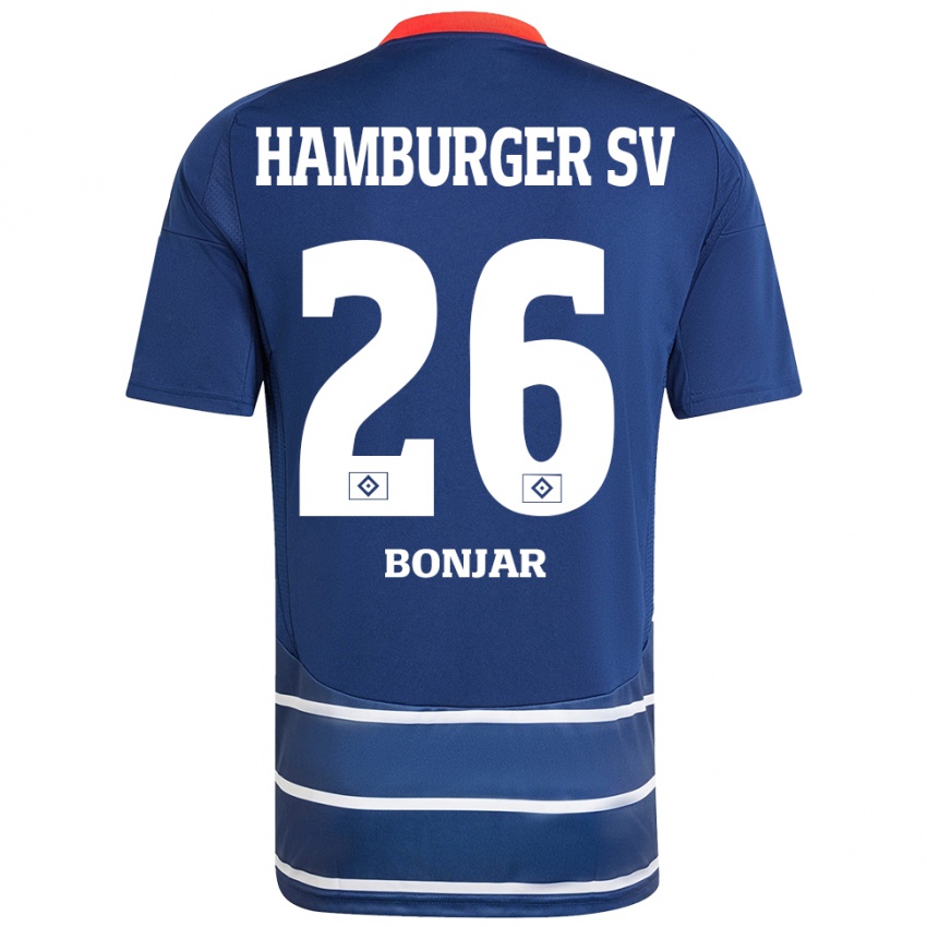 Niño Camiseta Amir Bonjar #26 Azul Oscuro 2ª Equipación 2024/25 La Camisa México