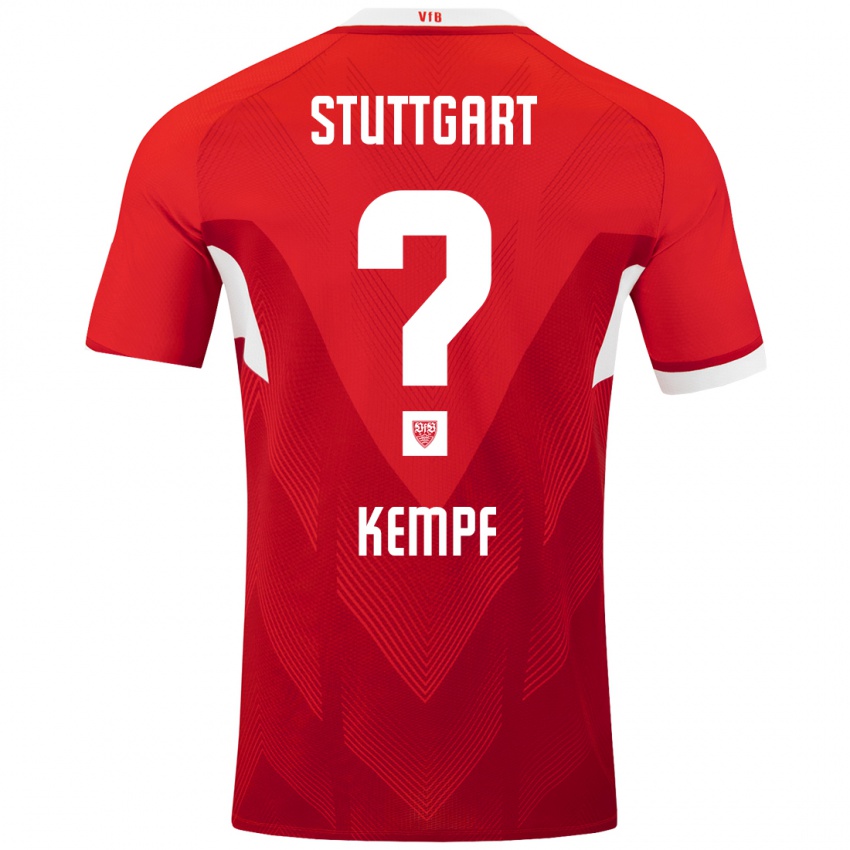 Niño Camiseta Karl Kempf #0 Rojo Blanco 2ª Equipación 2024/25 La Camisa México