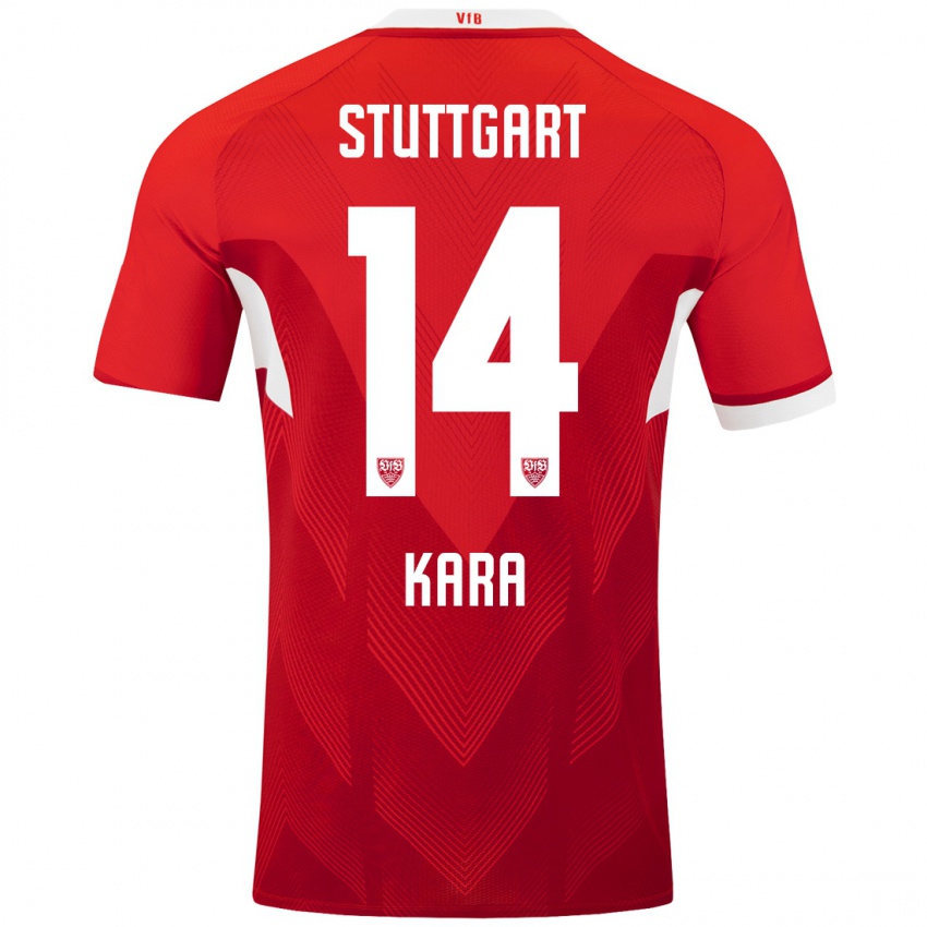 Niño Camiseta Semih Kara #14 Rojo Blanco 2ª Equipación 2024/25 La Camisa México