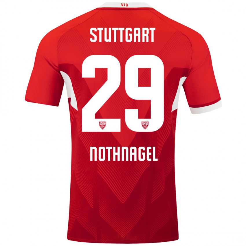 Niño Camiseta Dominik Nothnagel #29 Rojo Blanco 2ª Equipación 2024/25 La Camisa México