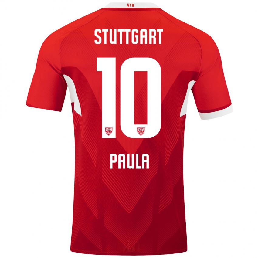 Niño Camiseta Raul Paula #10 Rojo Blanco 2ª Equipación 2024/25 La Camisa México