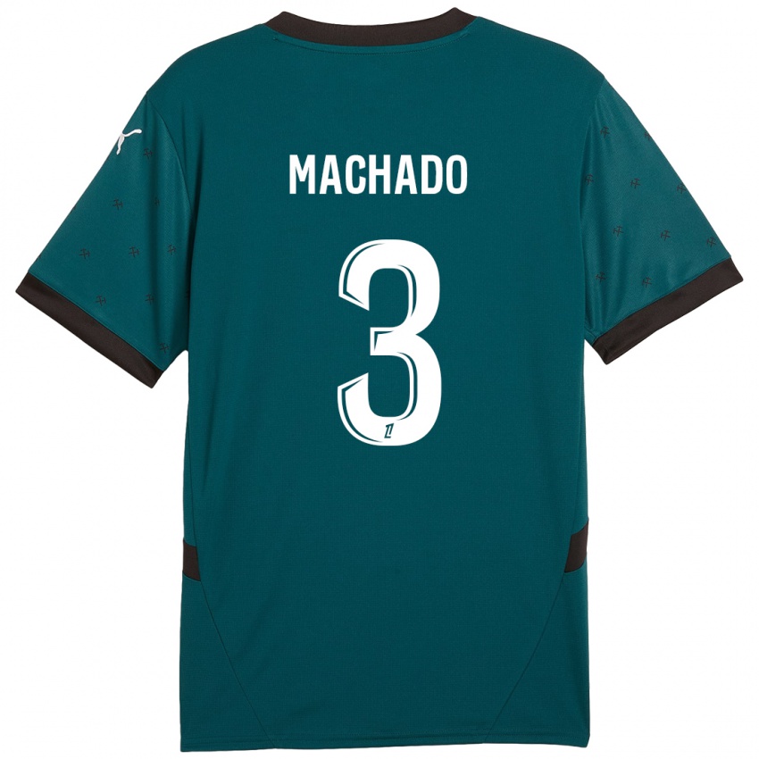 Niño Camiseta Deiver Machado #3 Verde Oscuro 2ª Equipación 2024/25 La Camisa México