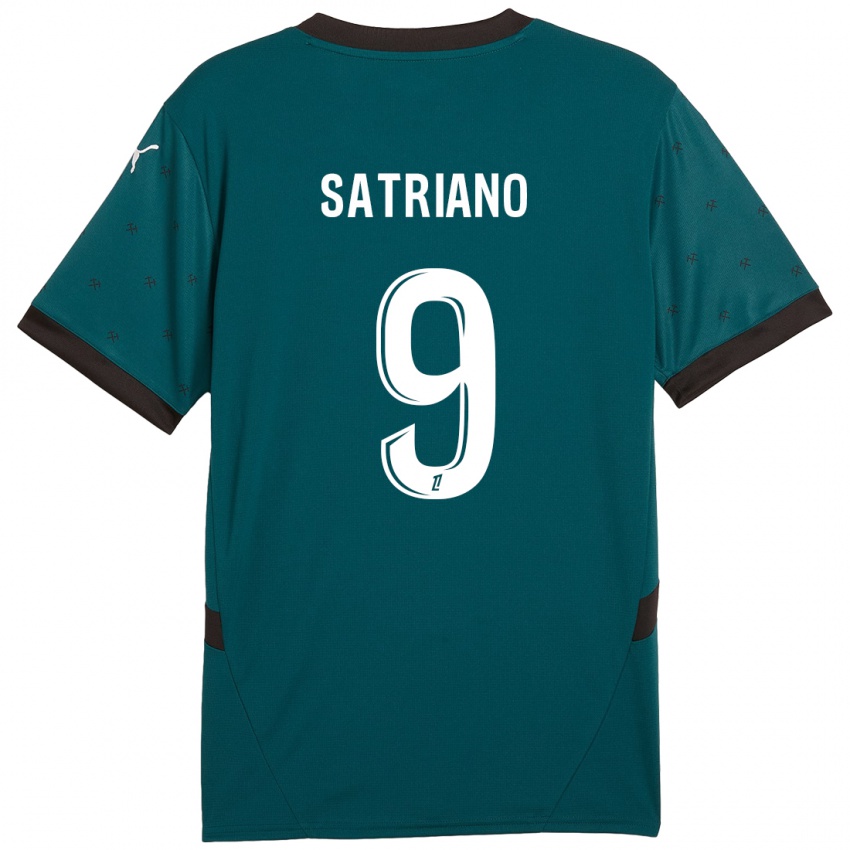 Niño Camiseta Martín Satriano #9 Verde Oscuro 2ª Equipación 2024/25 La Camisa México