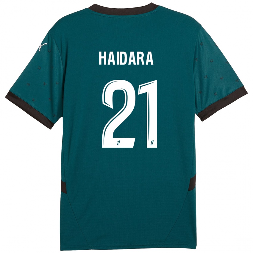 Niño Camiseta Massadio Haidara #21 Verde Oscuro 2ª Equipación 2024/25 La Camisa México