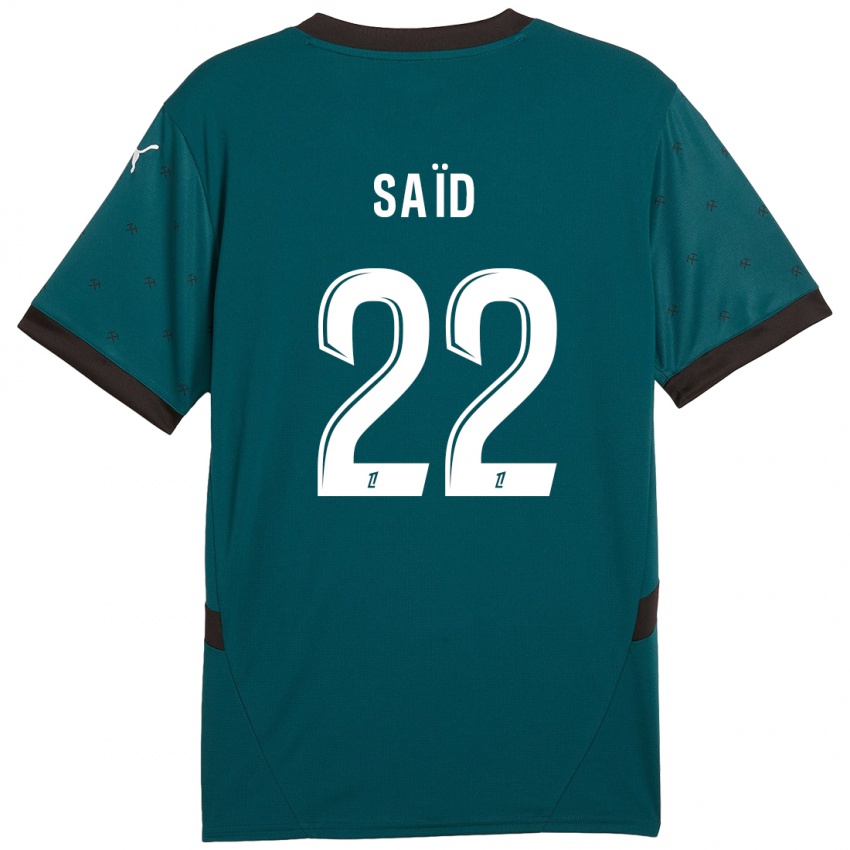 Niño Camiseta Wesley Saïd #22 Verde Oscuro 2ª Equipación 2024/25 La Camisa México