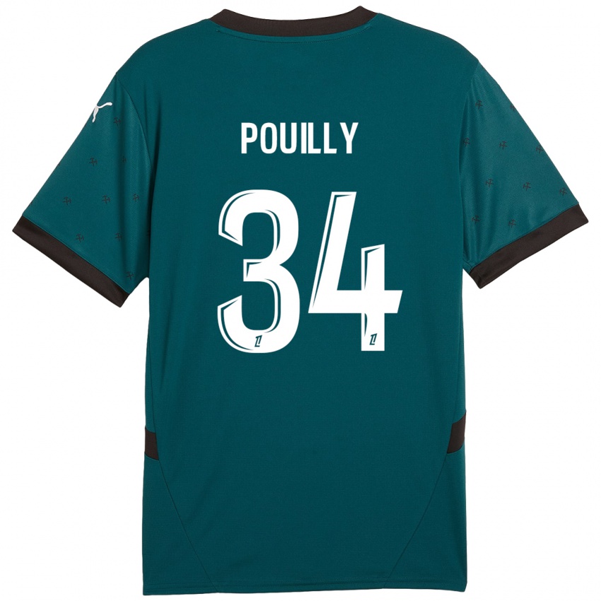 Niño Camiseta Tom Pouilly #34 Verde Oscuro 2ª Equipación 2024/25 La Camisa México